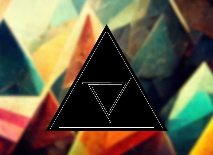 Upside down triangle symbol spiritual