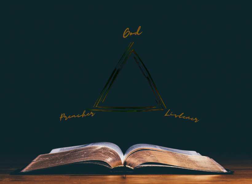Triangle representations in Christian teachings