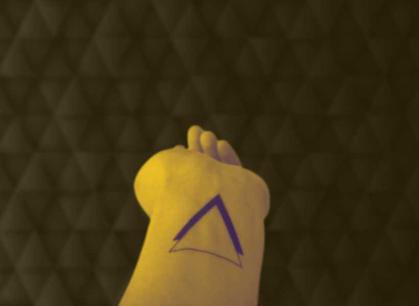 Upside down triangle symbol spiritual