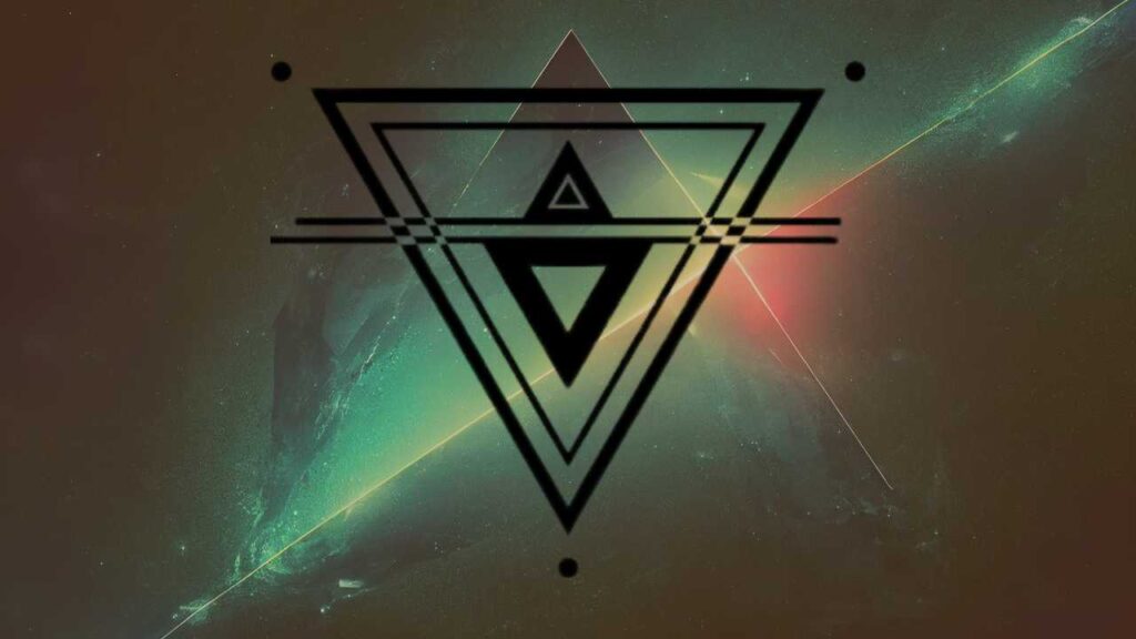 Upside Down Triangle With Line