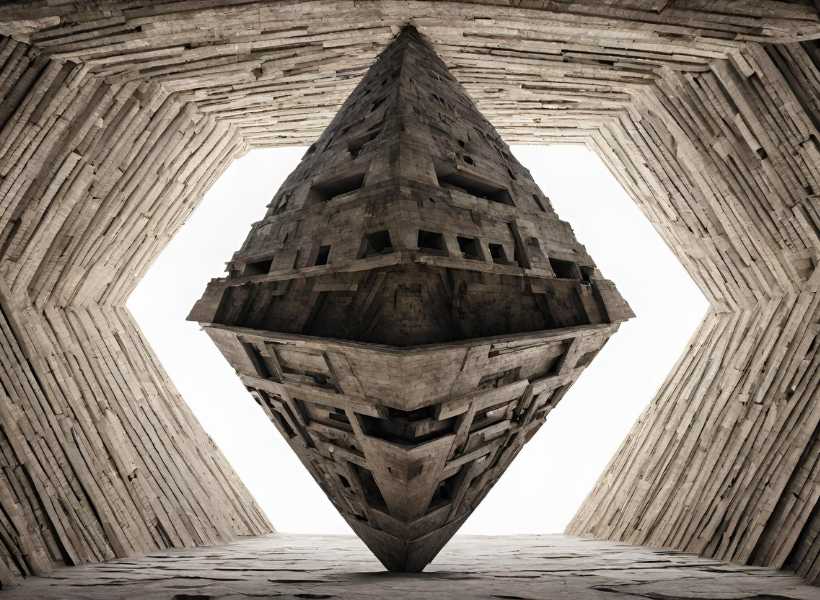 Inverted pyramid spiritual symbolism