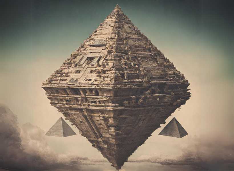 Upside down pyramid symbol