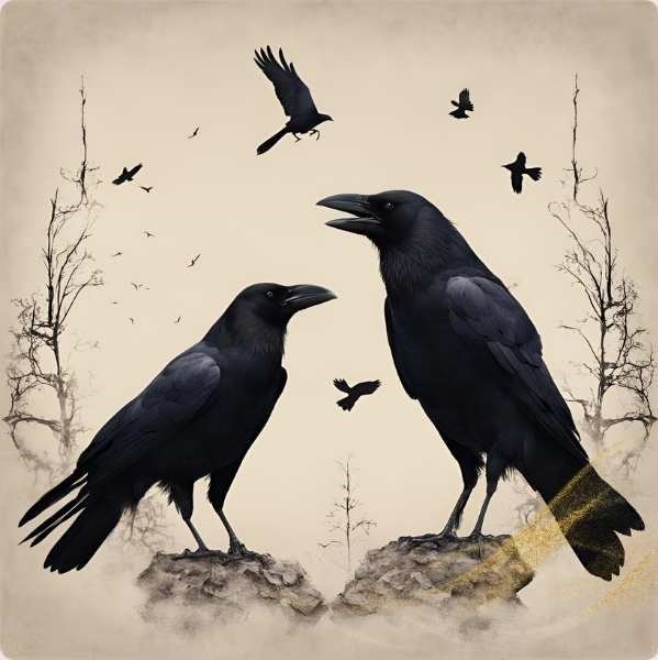 2 crows meaning spiritual