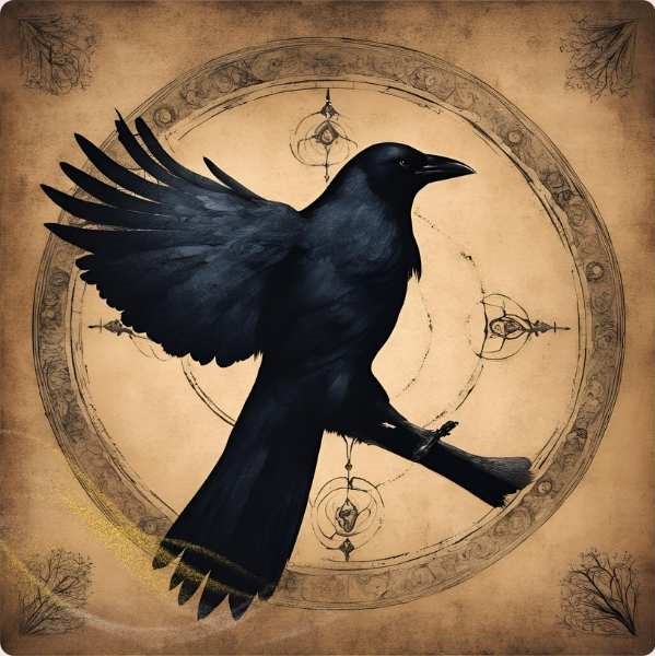 Single black crow meaning