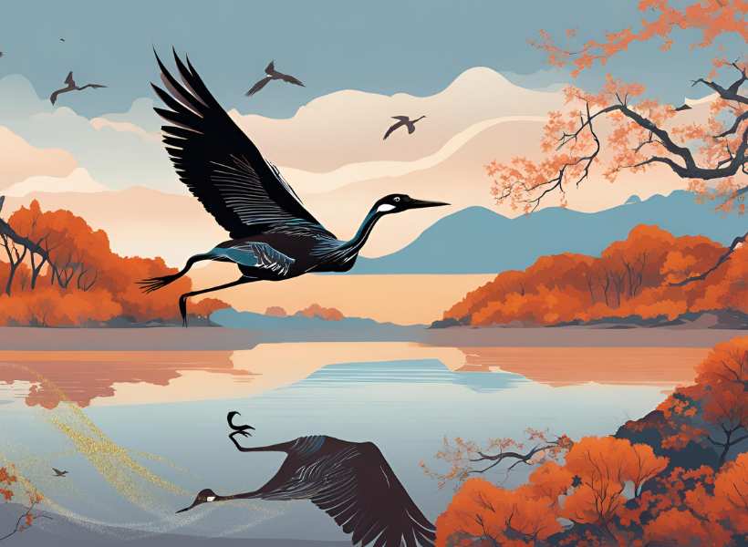 Spiritual Meaning Of Crane Bird Flying