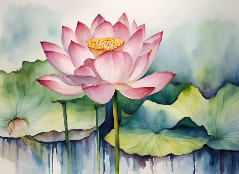 Lotus Symbolizes Enlightenment, Purity, And Rebirth