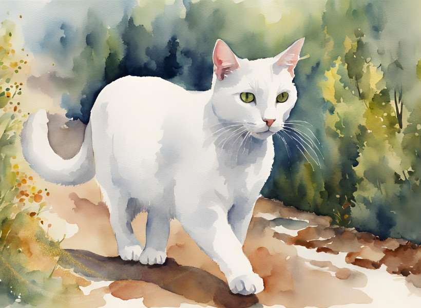 The Significance Of Purity And Protection Associated With White Cats