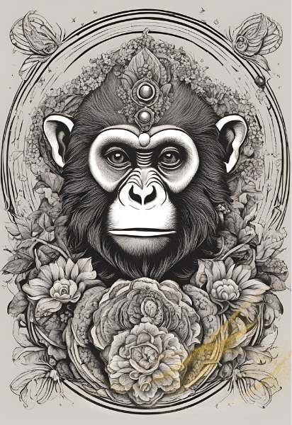 Spiritual animal monkey