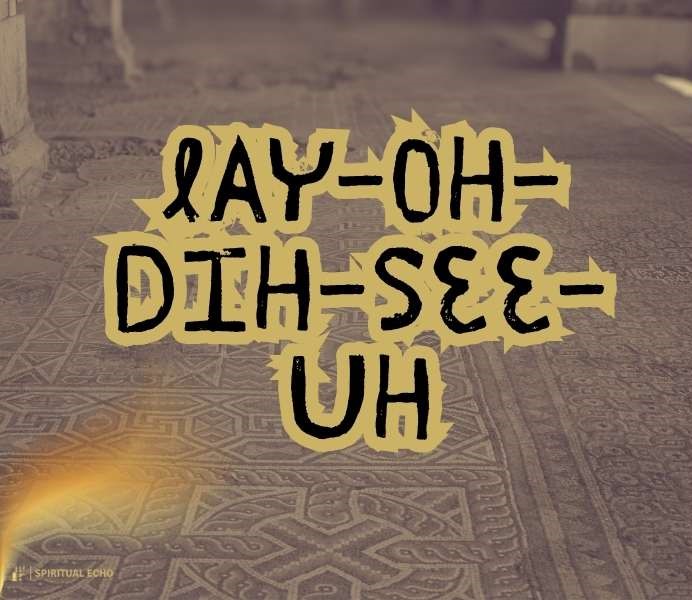 Laodicea pronunciation