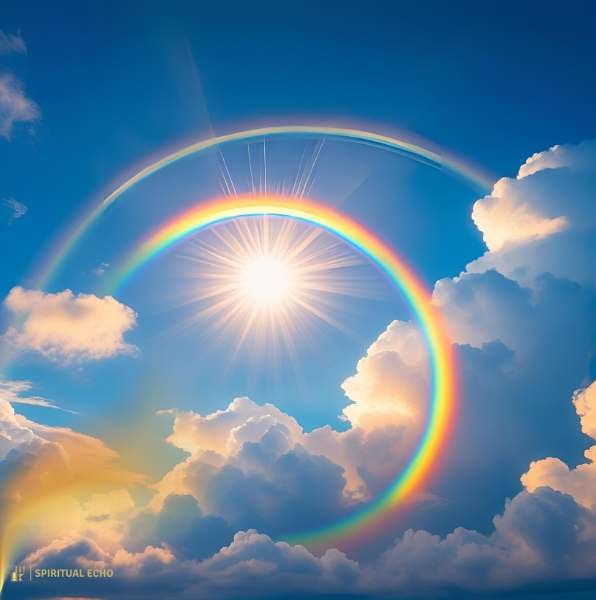 Rainbow around the sun biblical meaning