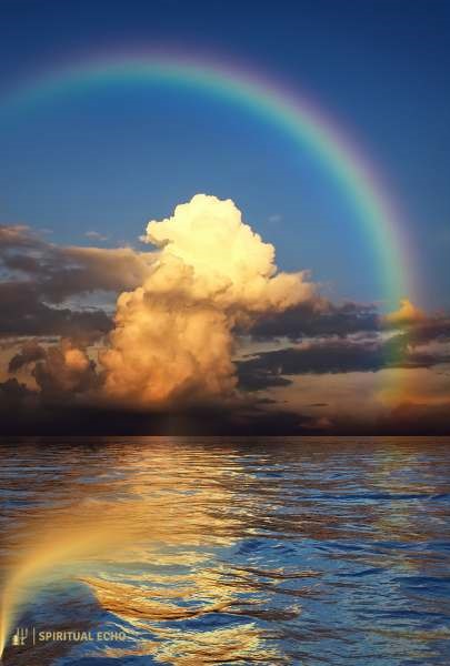 Spiritual symbolism of rainbow around the sun