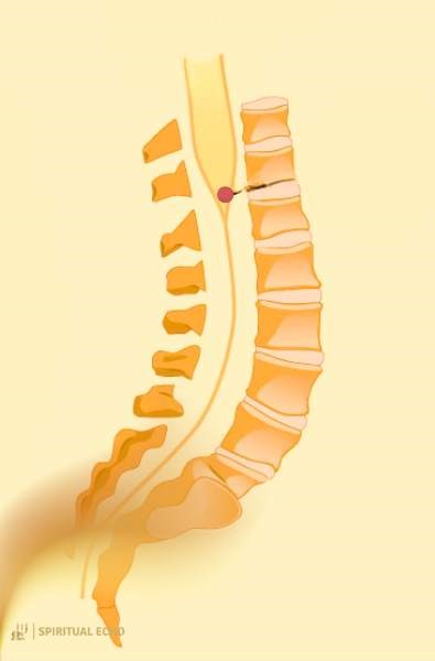 Spiritual symbolism of the sacral dimple